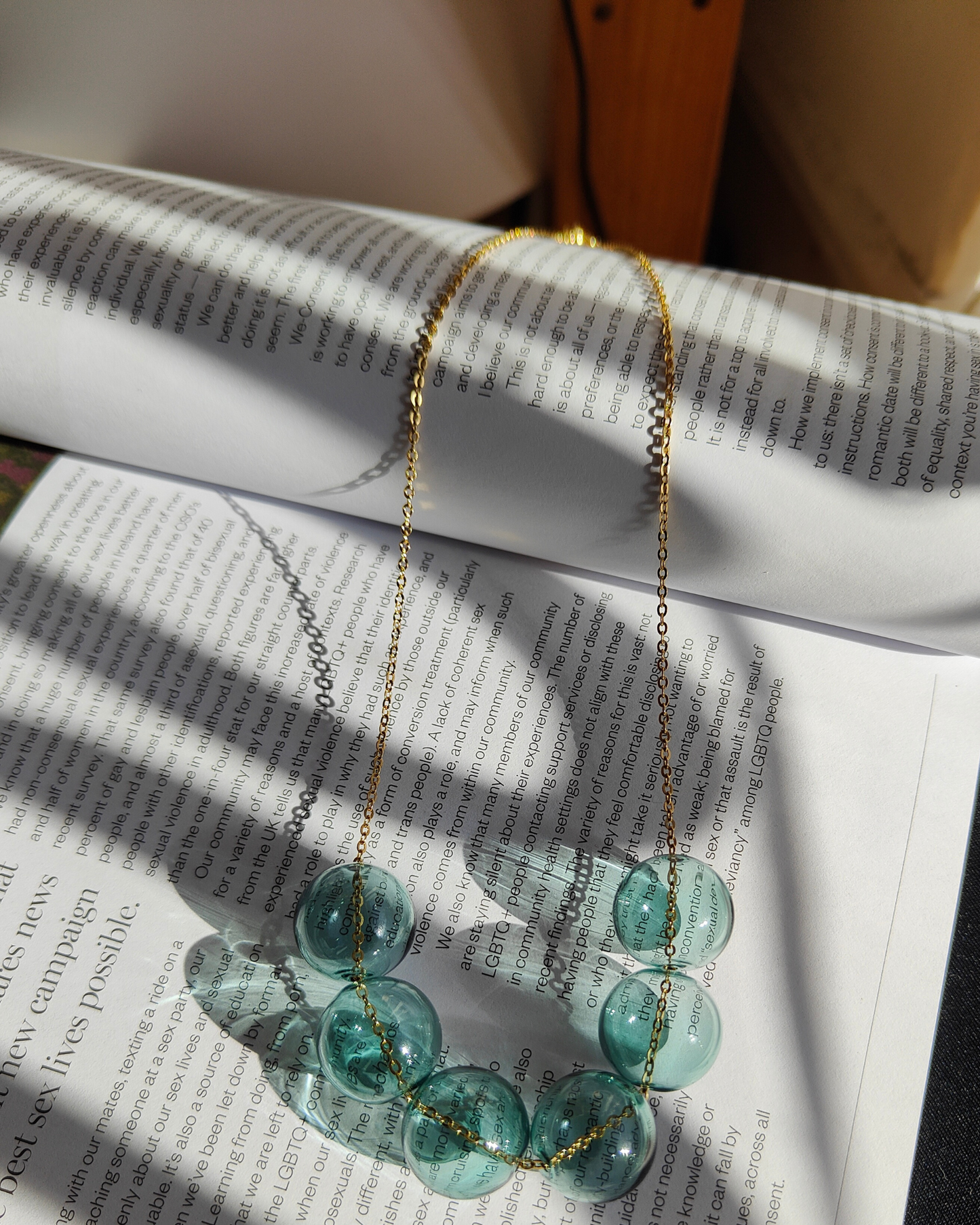 TURQUOISE BUBBLES NECKLACE