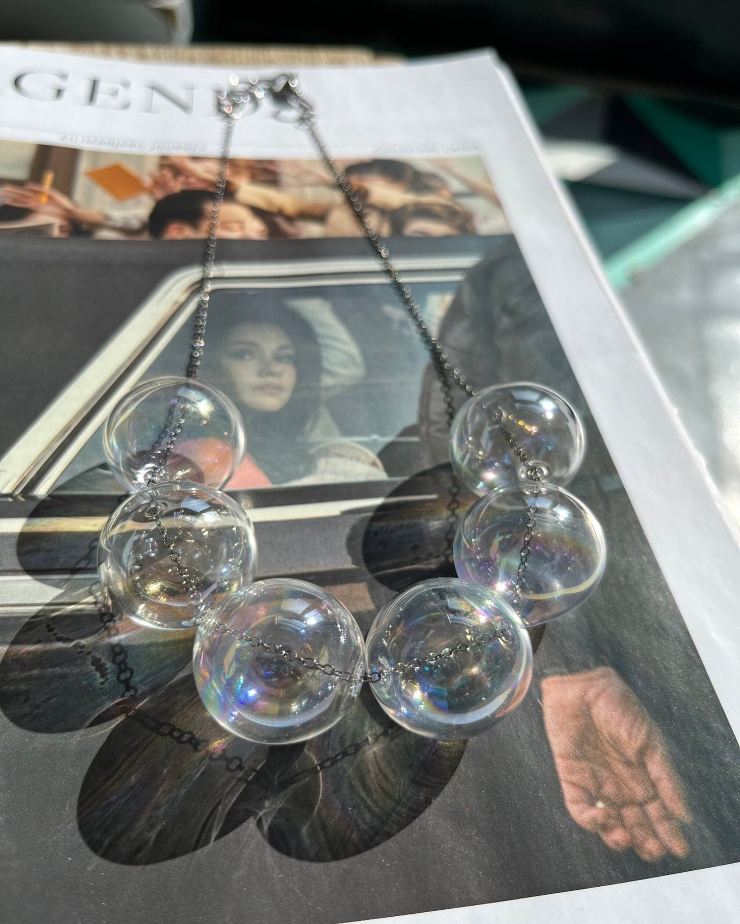 BUBBLES TRANSPARENT NECKLACES