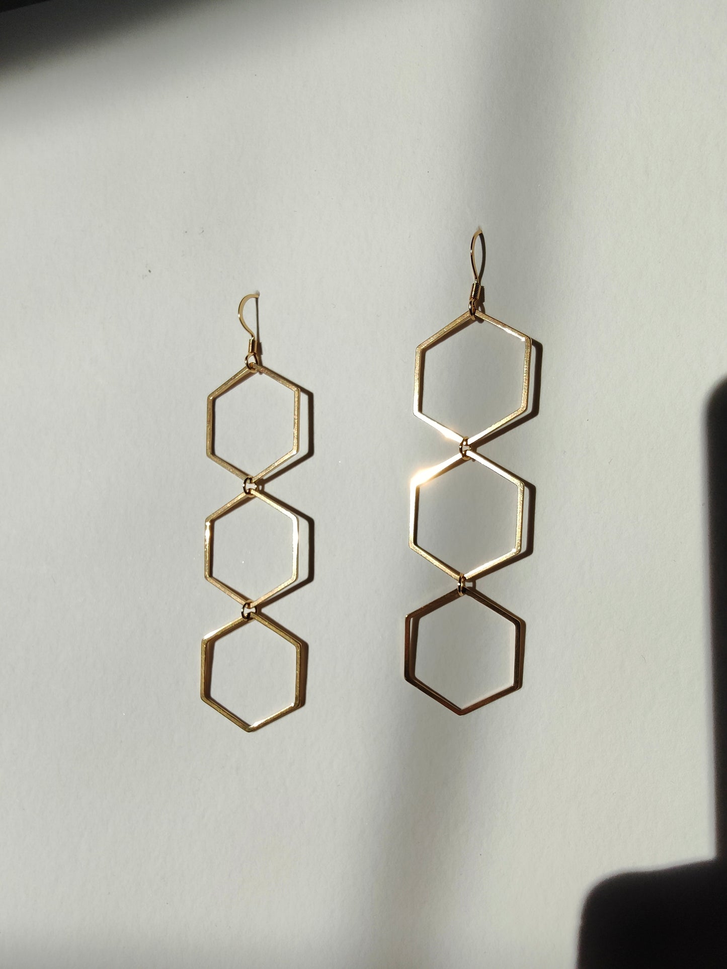THREE HEX EARRINGS