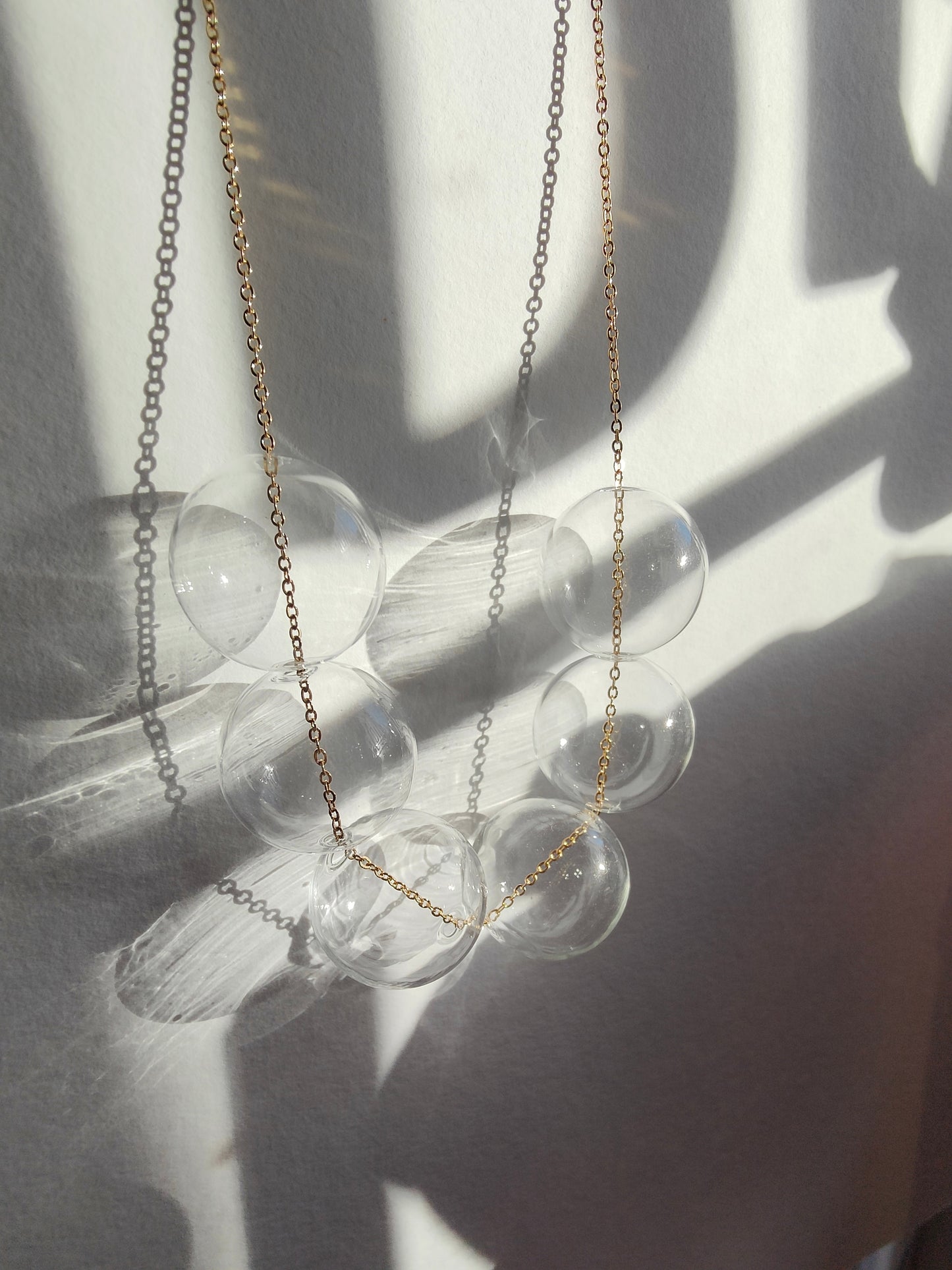 BUBBLES TRANSPARENT NECKLACES