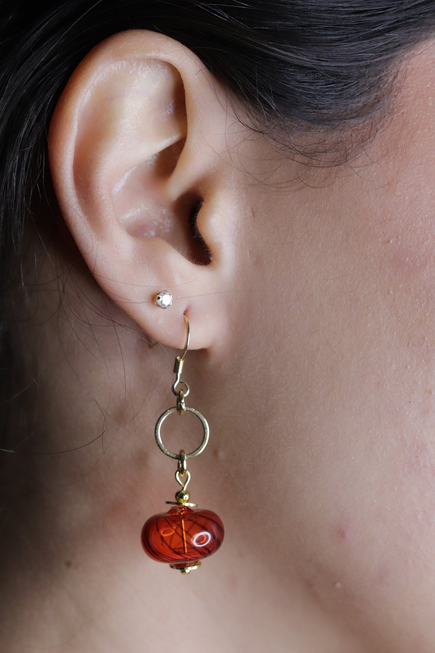 RED PORTAL EARRINGS