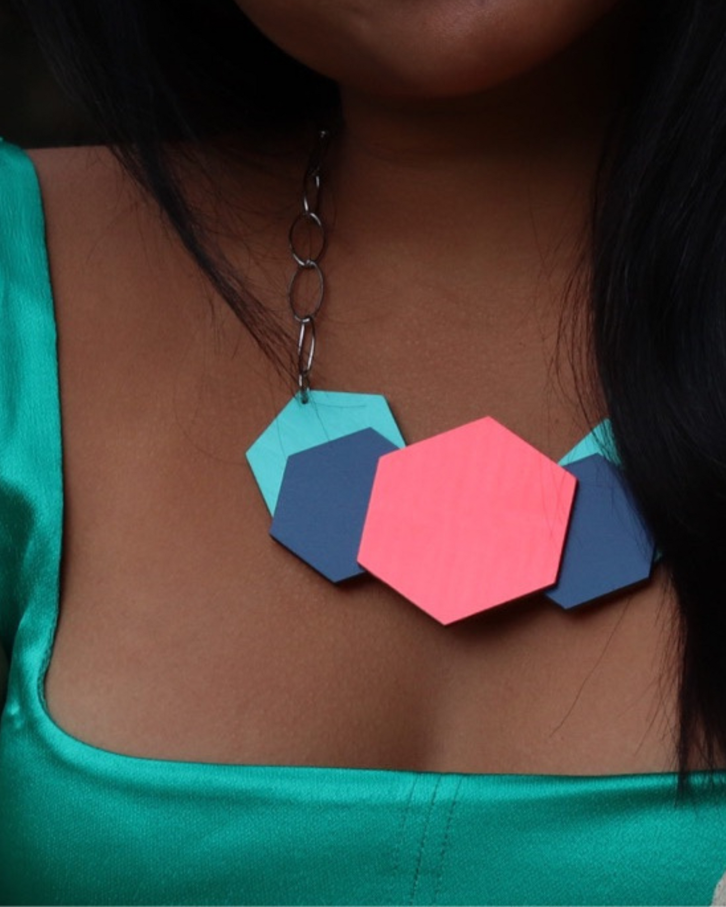 NEON POP WOODEN NECKLACE