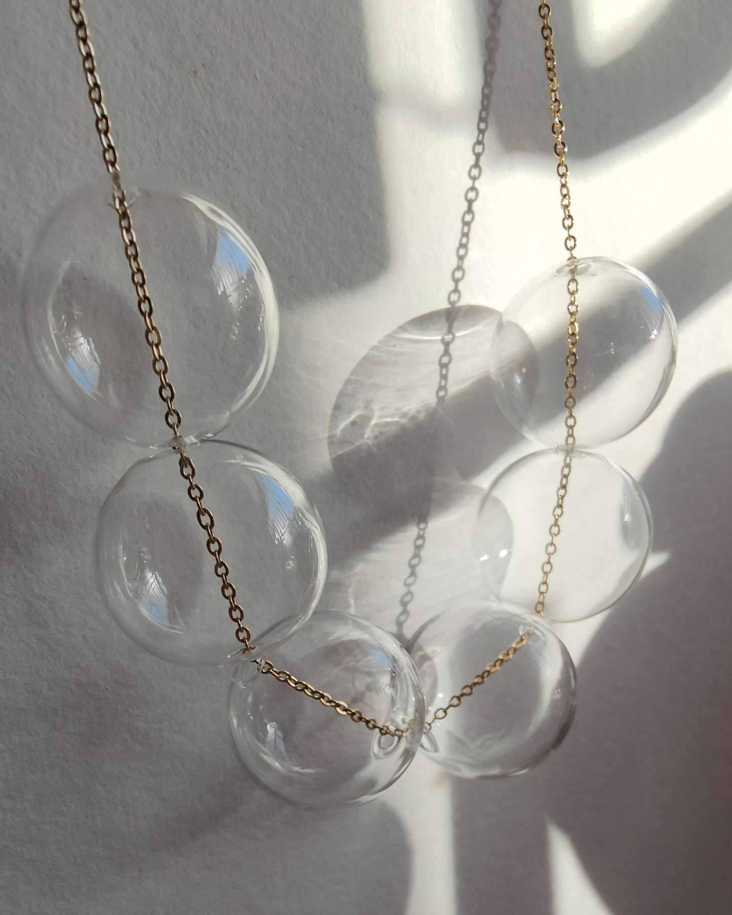 BUBBLES TRANSPARENT NECKLACES