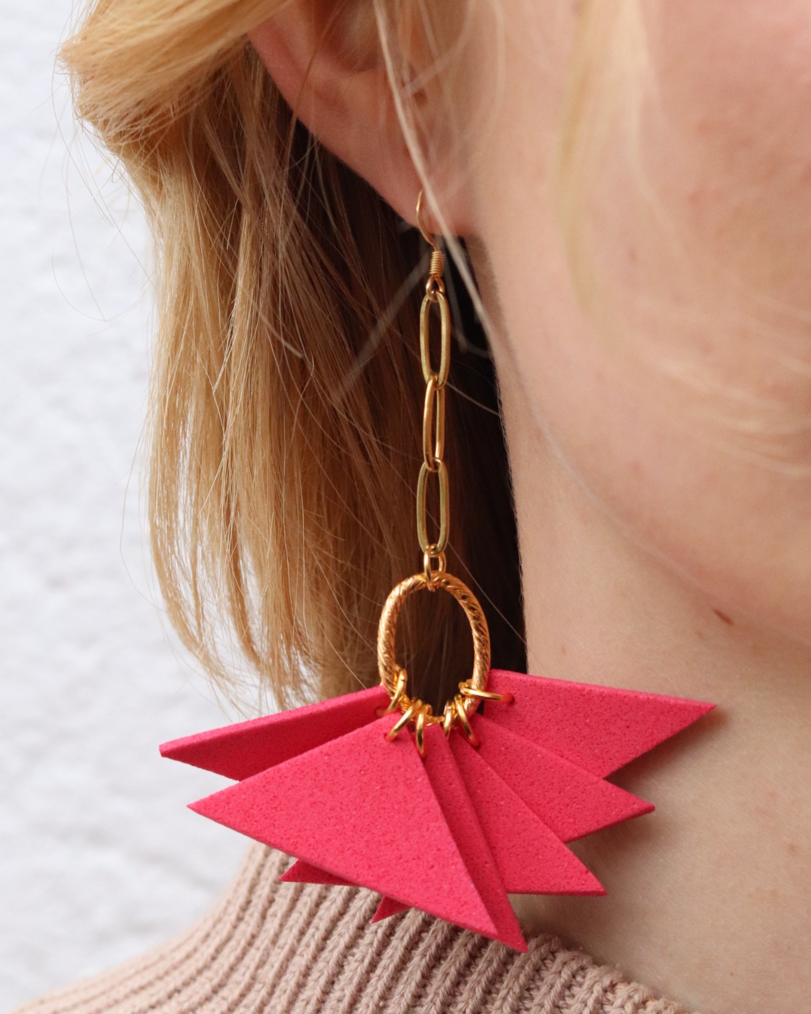 Red on sale butterfly earrings