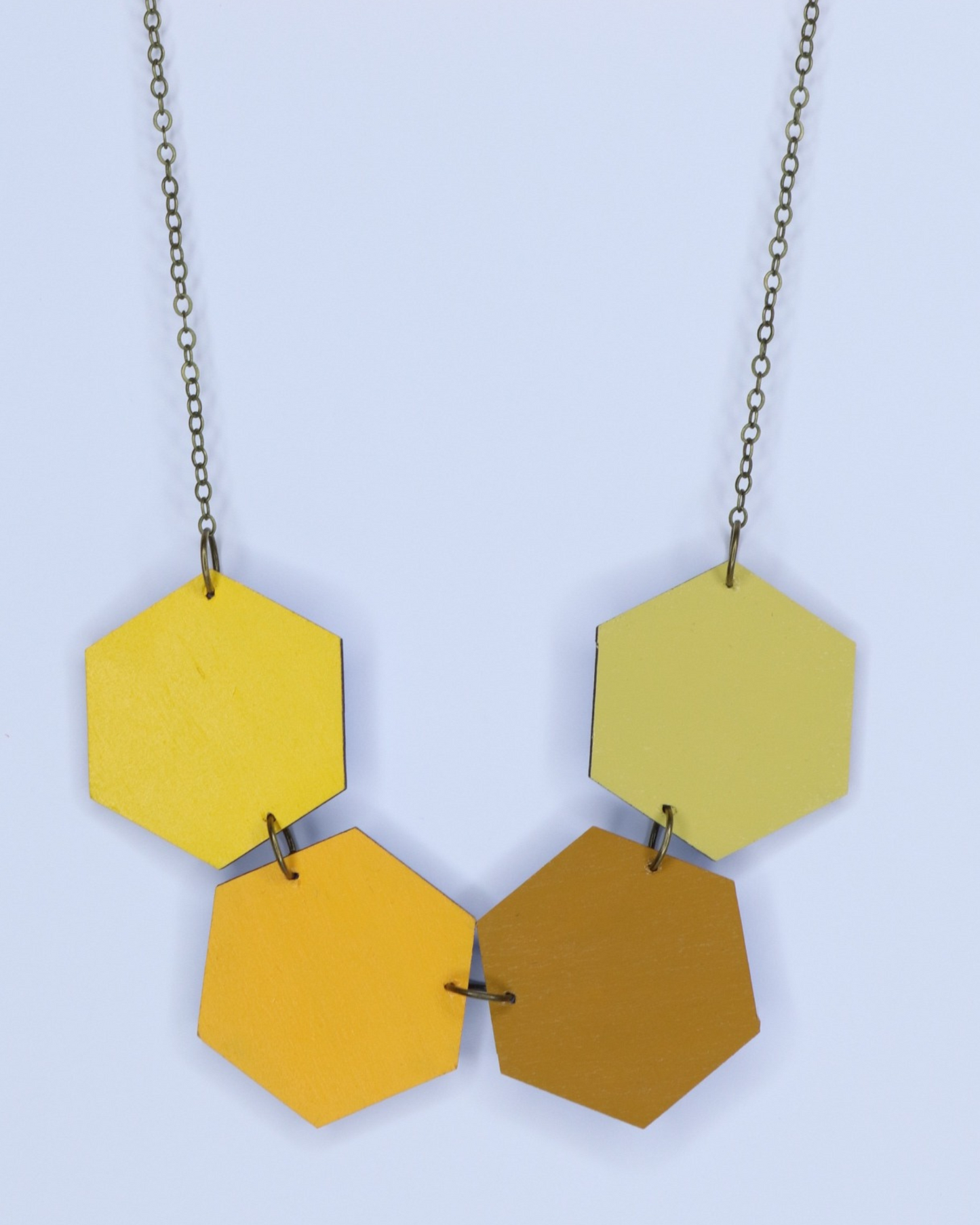 SHADES OF YELLOW REVERSIBLE NECKLACE