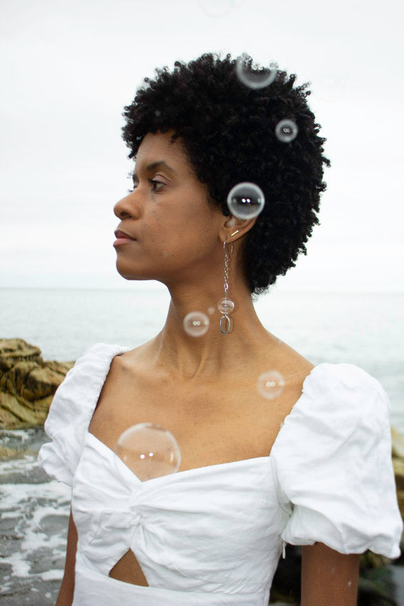 SILVER BUBBLE EARRINGS