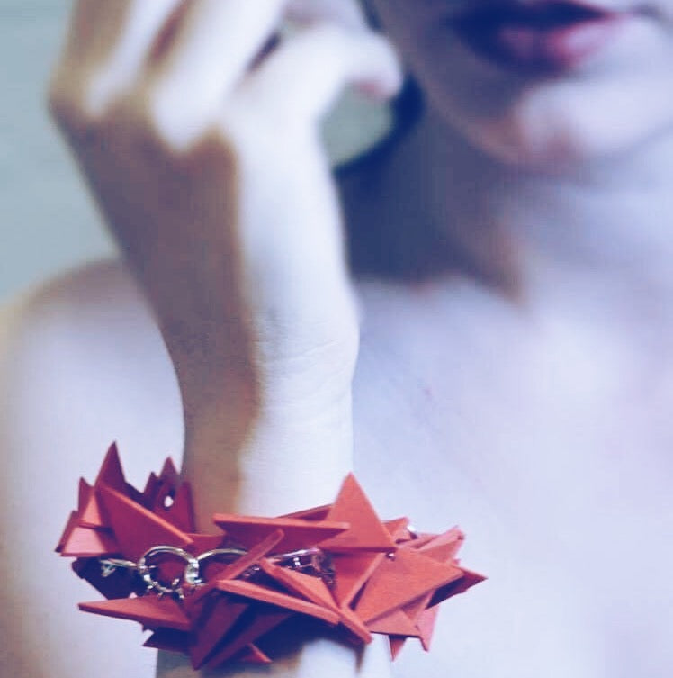 PINK TRIANGLES BRACELET