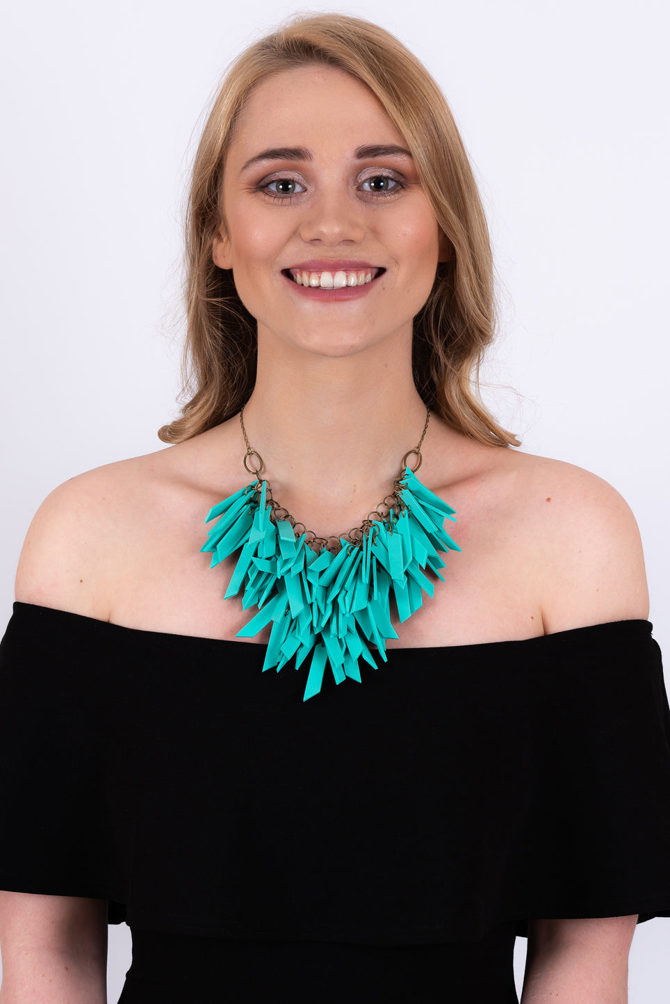 TURQUOISE WATERFALL EXTREMELY LIGHT WEIGHT NECKLACE