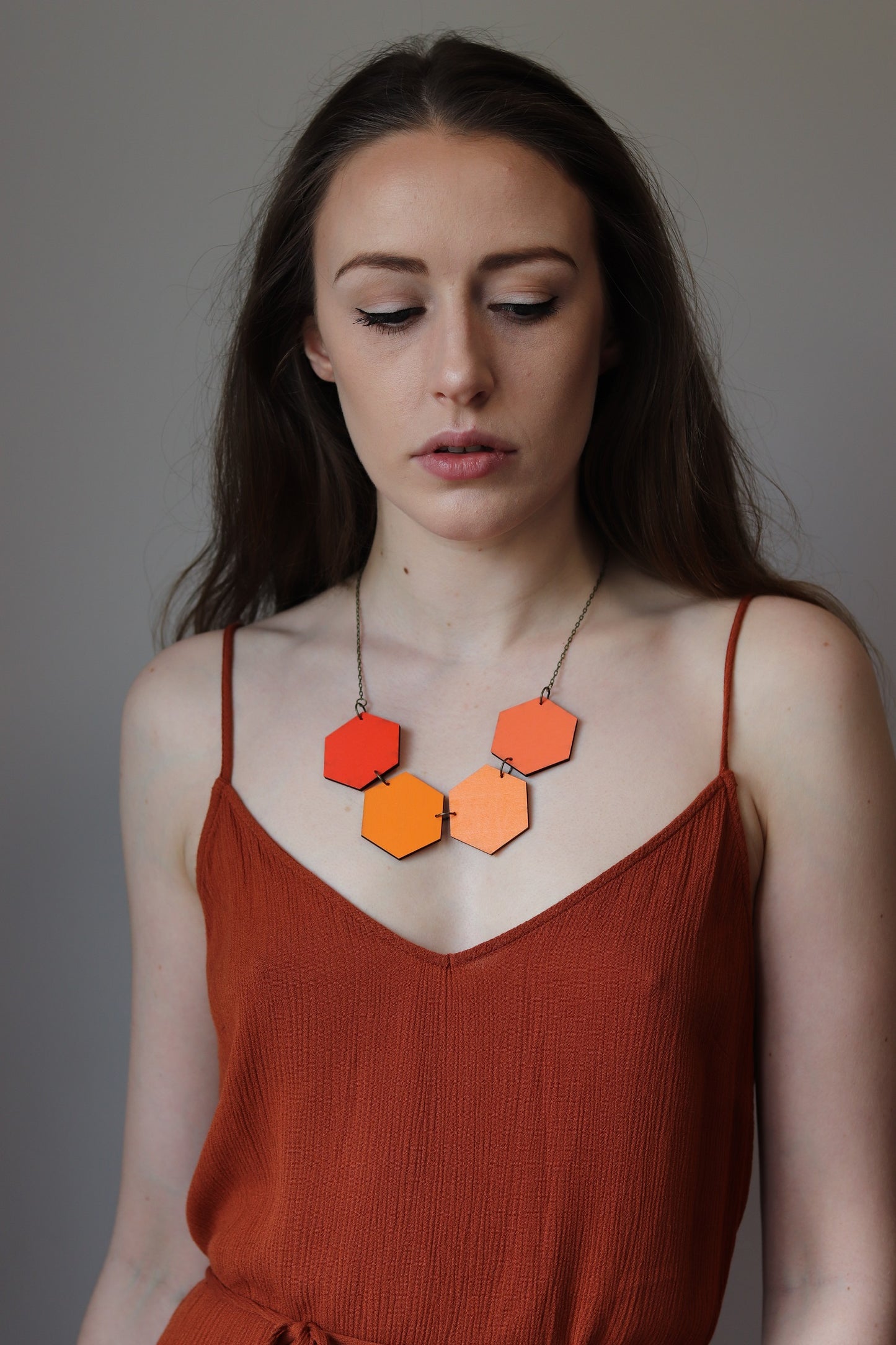 ONLY ORANGES REVERSIBLE NECKLACE
