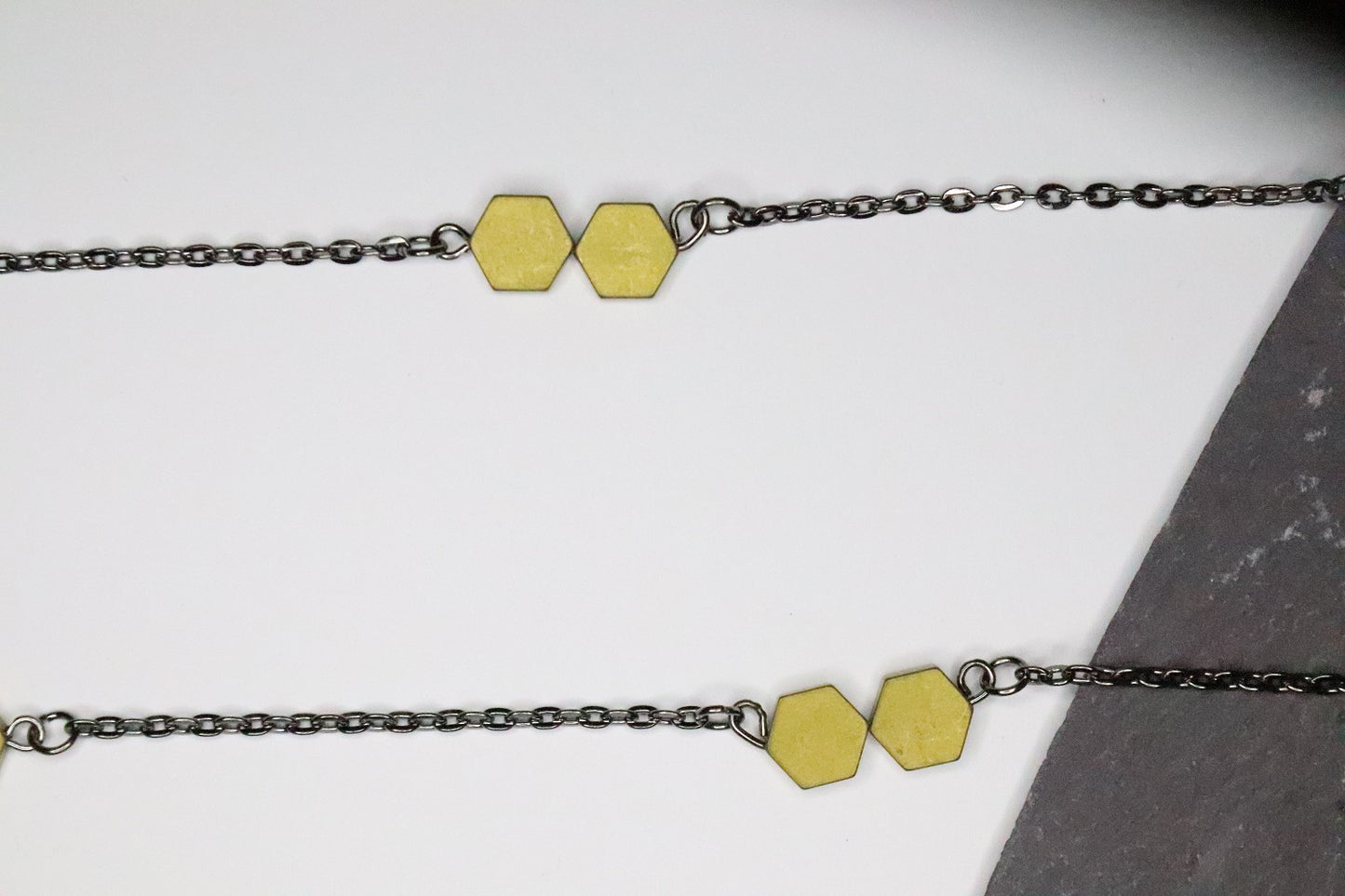 GOLD HEX LONG NECKLACE