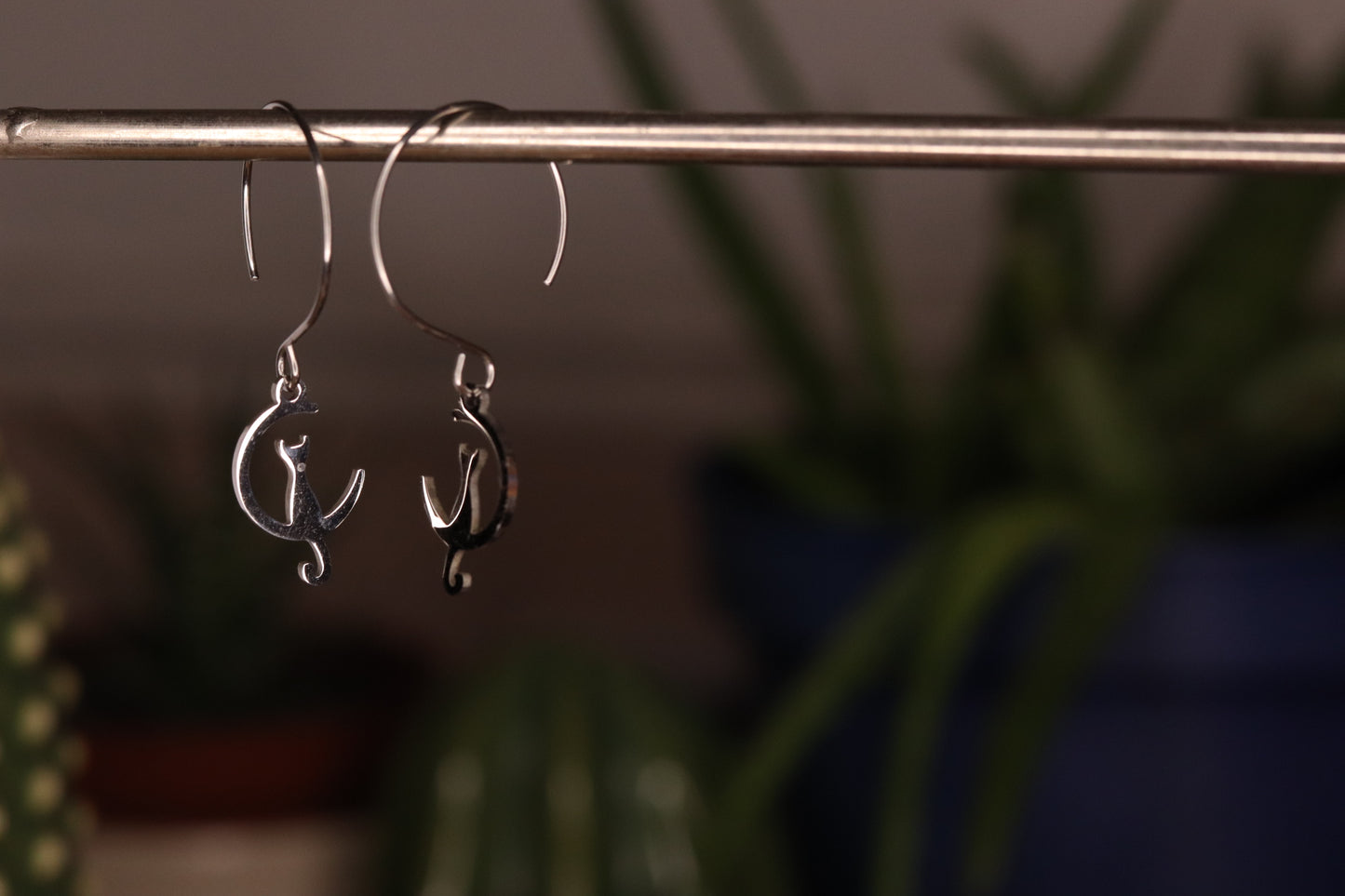 THERE WAS A CAT EARRINGS