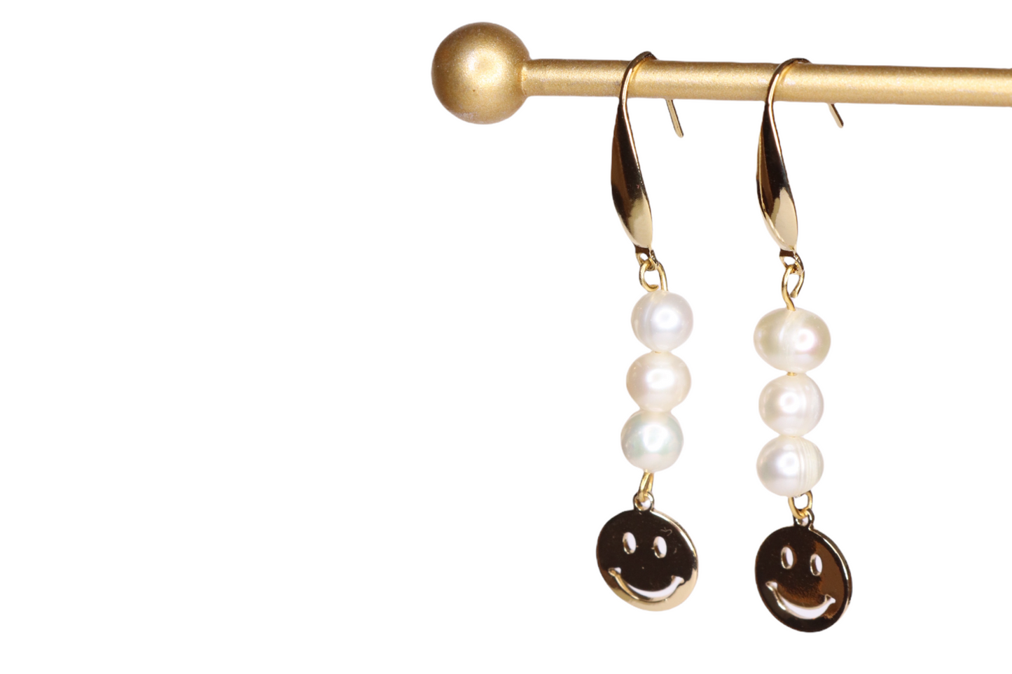 HAPPY PEARL FACE EARRINGS
