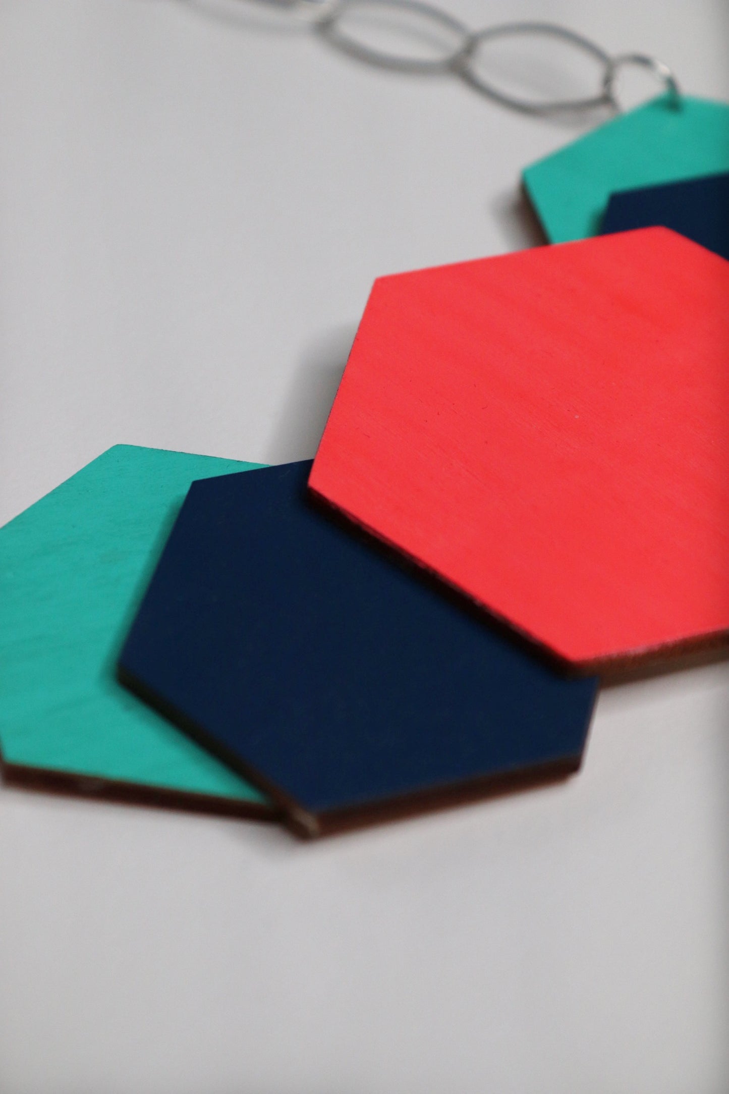 NEON POP WOODEN NECKLACE