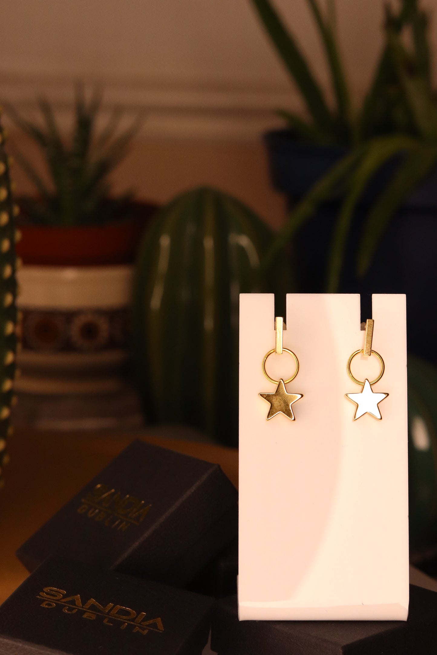 GOLD STAR EARRINGS