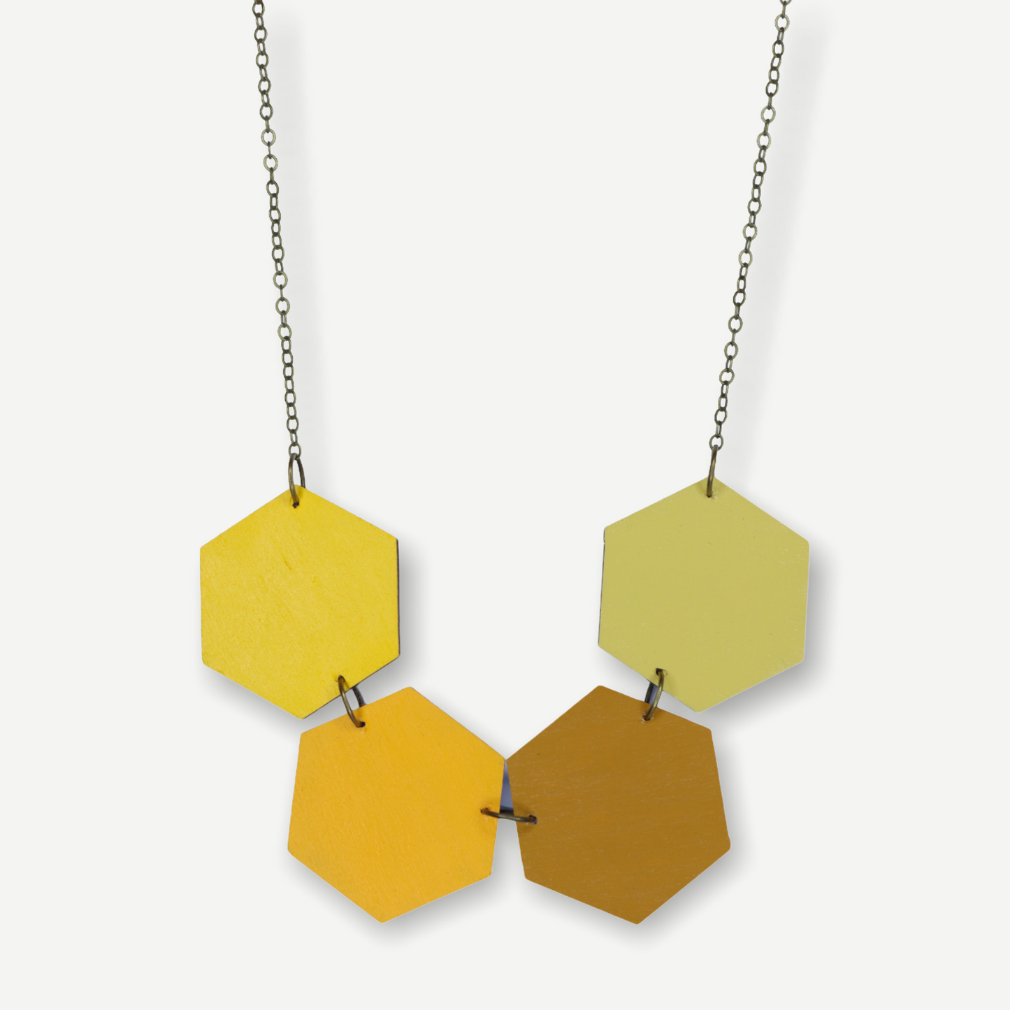 SHADES OF YELLOW REVERSIBLE NECKLACE