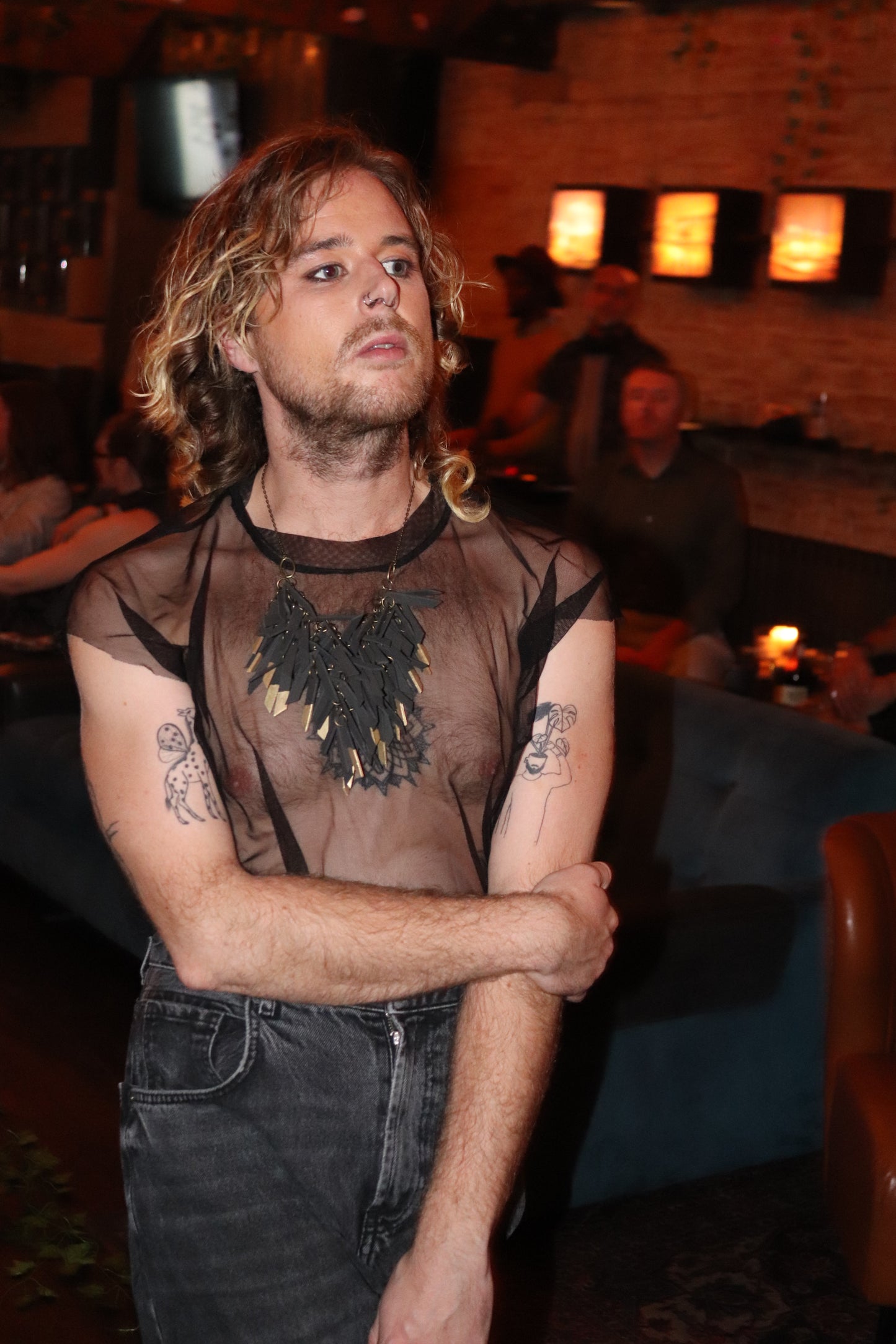 GOLDEN DIPPED V SHAPED NECKLACE