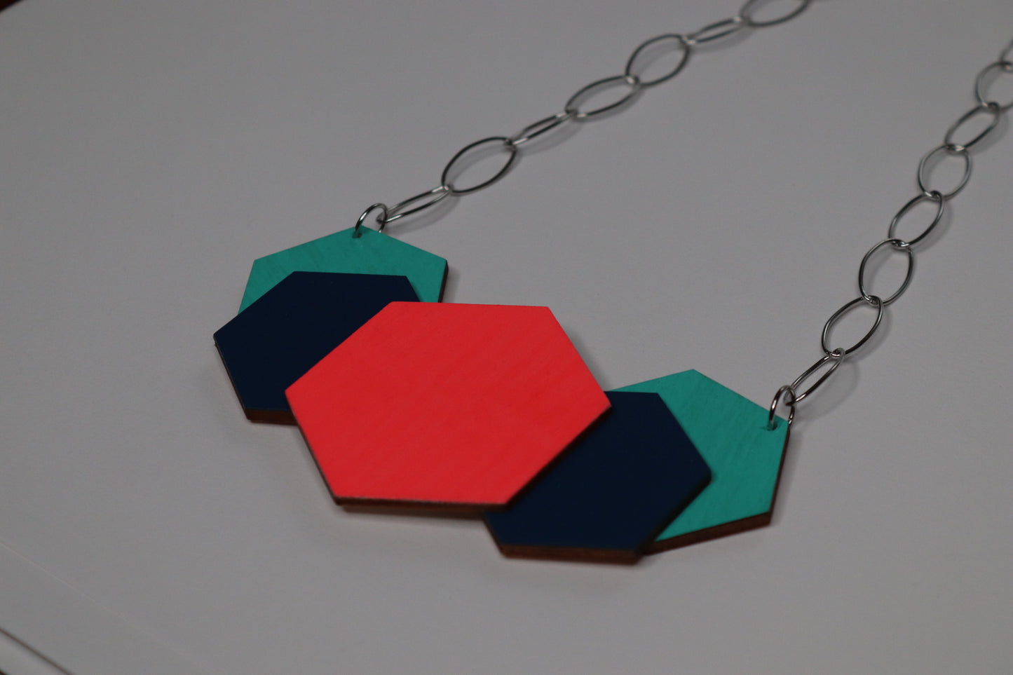 NEON POP WOODEN NECKLACE