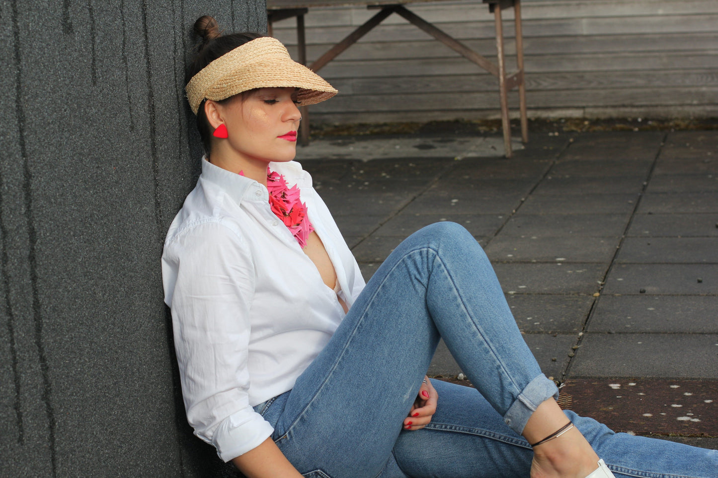 PINK & RED TRIO SOFT NECKLACE