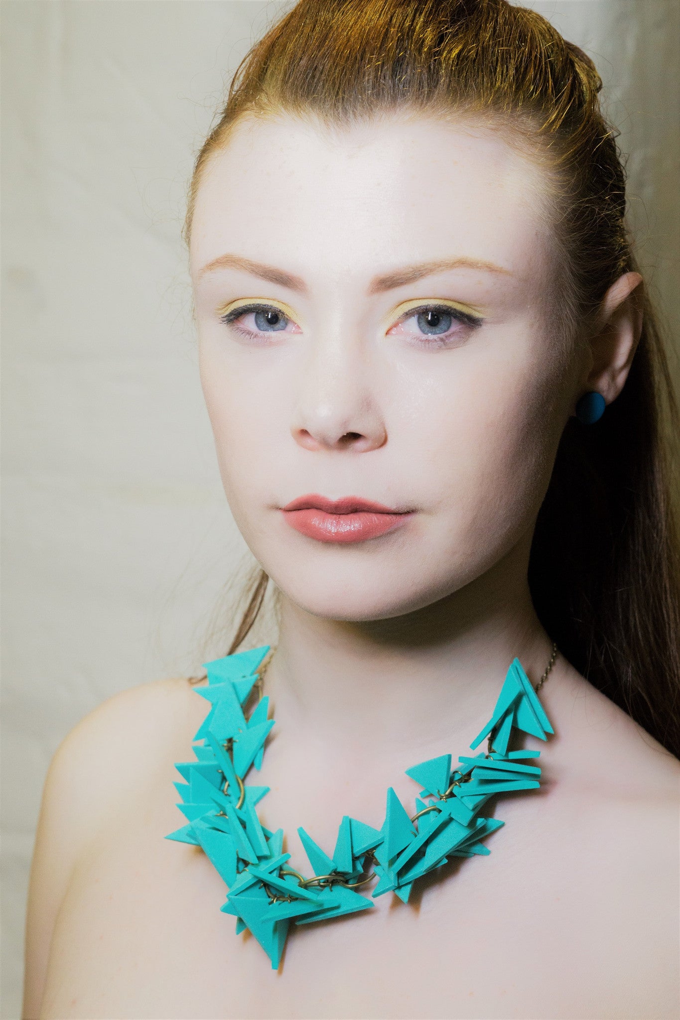 TURQUOISE TRIANGLES SOFT NECKLACE