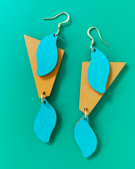 TEAL DREAM EARRINGS