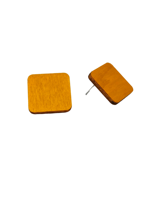 MUSTARD SQUARE STUDS