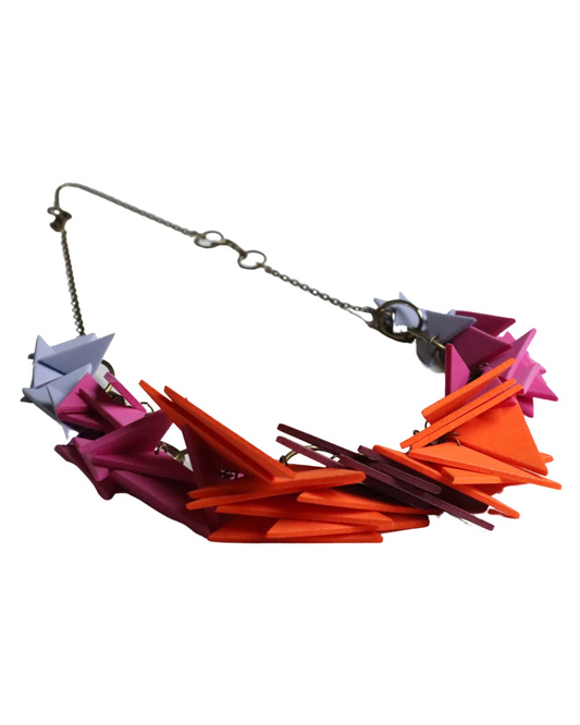 IN AND OUT RETRO COLOURS SOFT NECKLACE