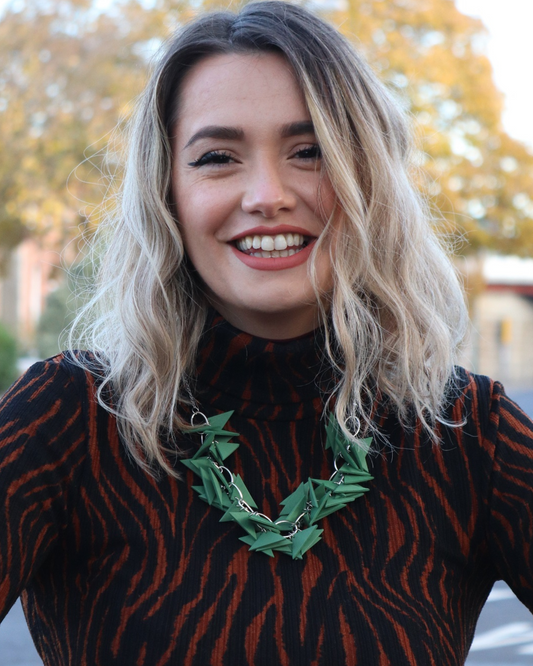 DARK GREEN SOFT NECKLACE