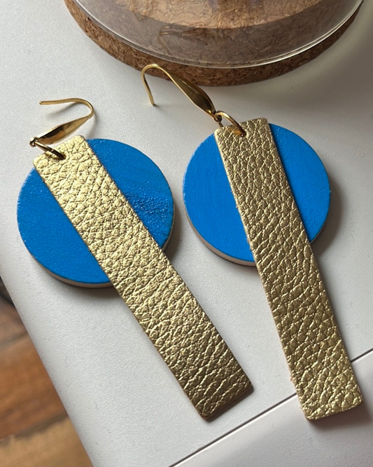 GOLDEN BLUE EARRINGS