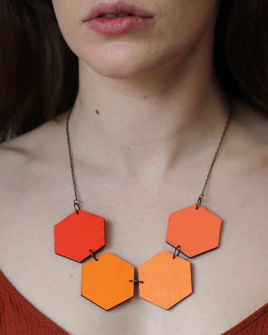ONLY ORANGES REVERSIBLE NECKLACE