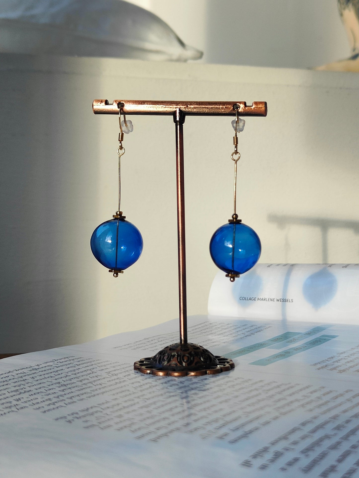 BLUE BUBBLE EARRINGS