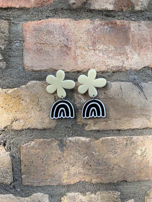 FLOWER RAINBOW EARRINGS