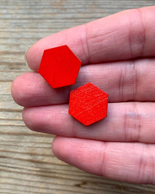 RED MEDIUM STUDS