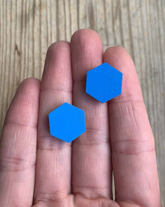BRIGHT BLUE MEDIUM STUDS