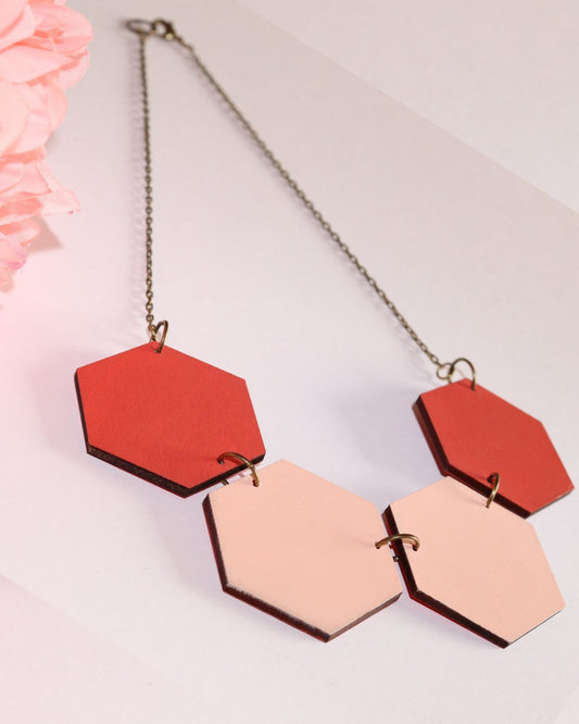 PINK SHADES REVERSIBLE NECKLACE