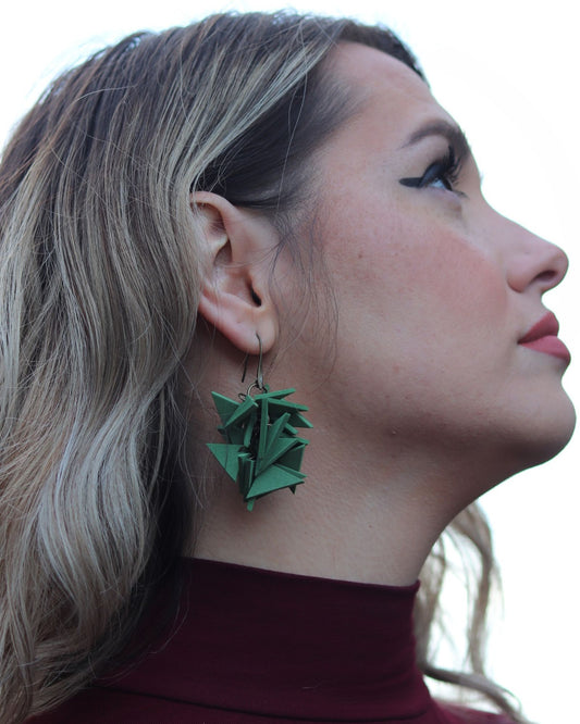GREEN MEDIUM SOFT EARRINGS