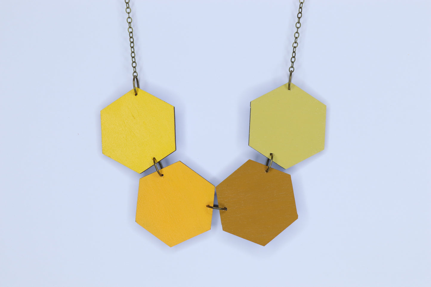 SHADES OF YELLOW REVERSIBLE NECKLACE
