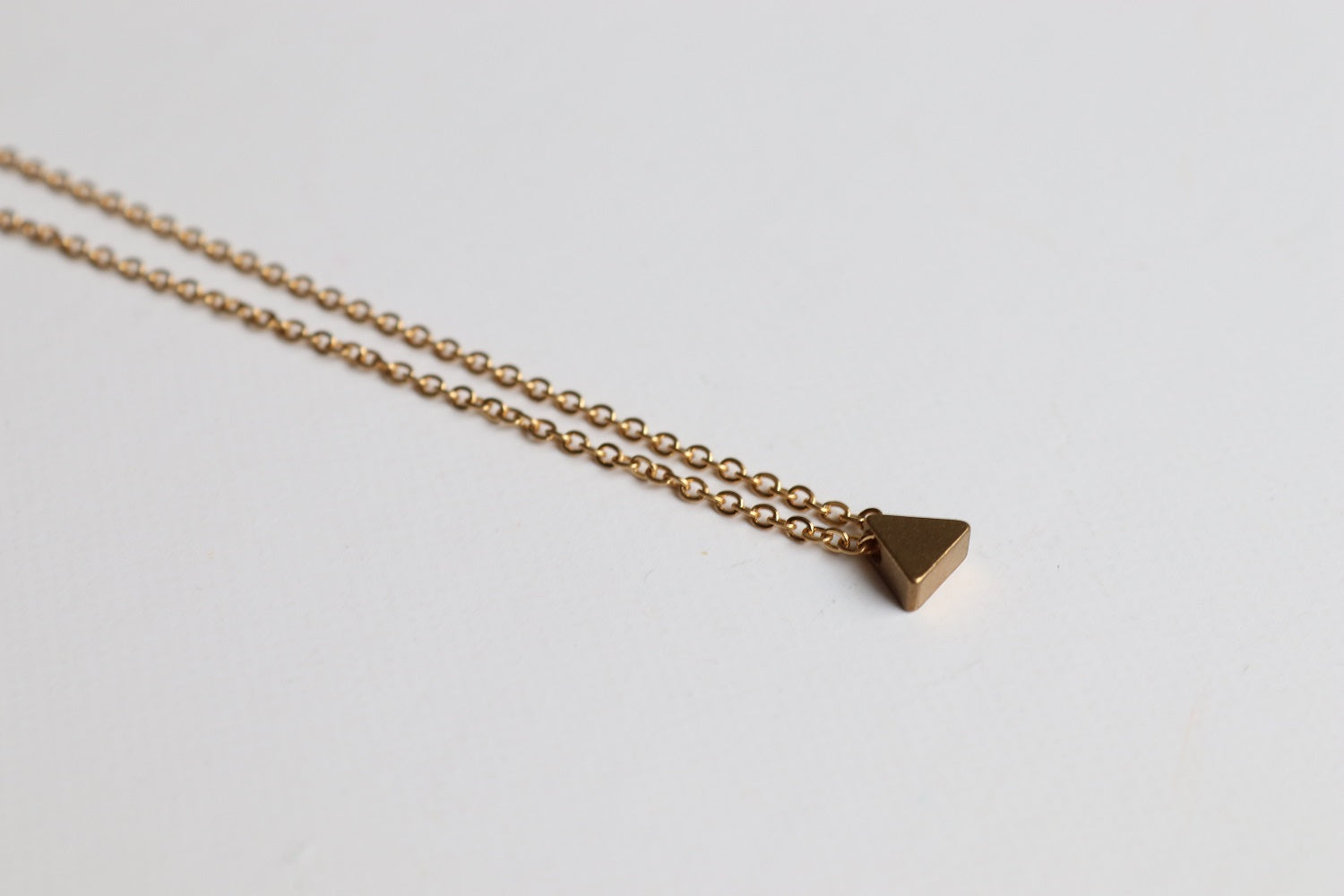 tiny triangle necklace dublin